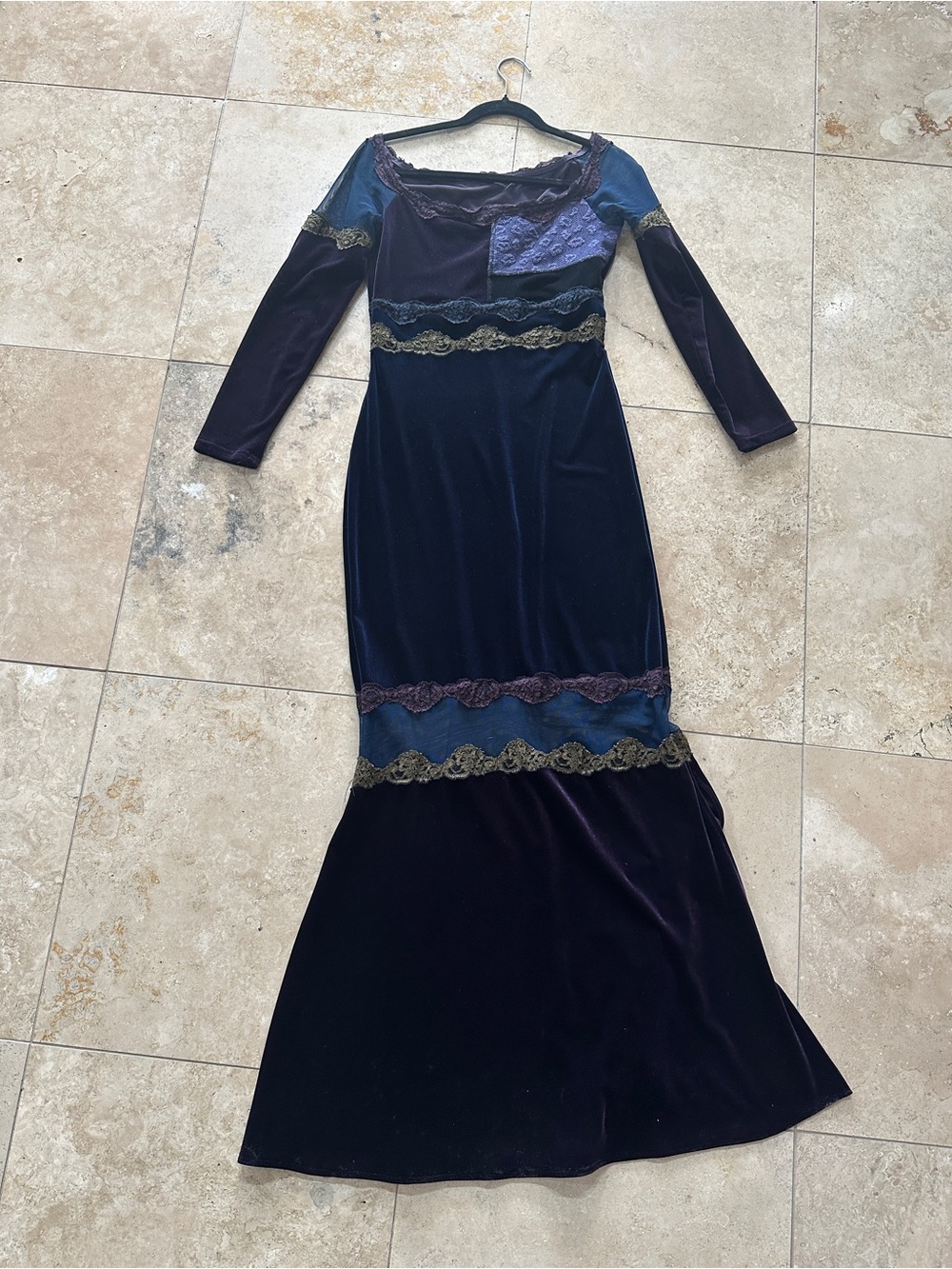 Casadei long velvet gown
